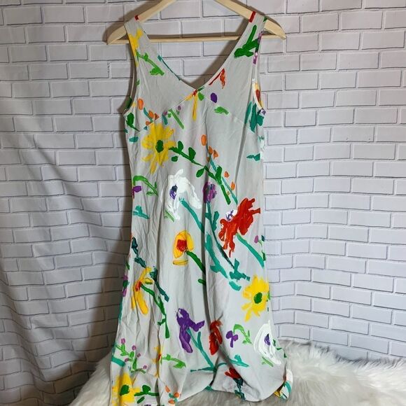 Hula Moon By Jams World Vintage Floral Sundress Sz M - Picture 2 of 6